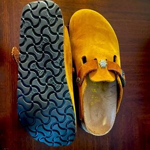 Papillio by Birkenstock suede clogs